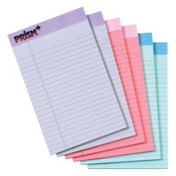 Image for TOPS Prism Colored Legal Pad, 5 x 8 Inches, Assorted Colors, 50 Sheets, Pack of 6 from School Specialty