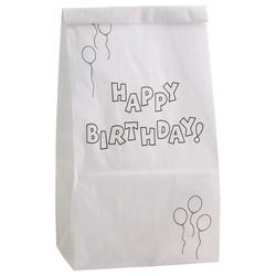 Image for Hygloss Color Your Own Happy Birthday Bags, Pack of 25 from School Specialty
