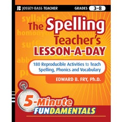 Image for John Wiley And Sons The Spelling Teacher's Lesson-A-Day, Paperback from School Specialty
