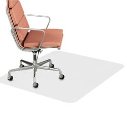 Image for Deflecto Non-Studded Chair Mat Without Lip, 45 x 60 x 3/5 Inches, Rectangle, Vinyl, Clear from School Specialty