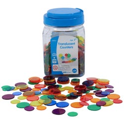 Image for Edx Education Transparent Counters, 200 Pieces from School Specialty