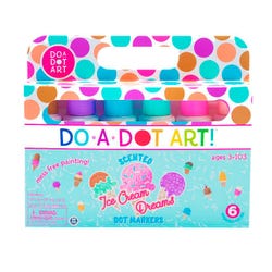 Image for Do-A-Dot Art Paint Washable Markers, Scented Dauber Tip, Assorted Ice Cream Dream Colors, Set of 6 from School Specialty