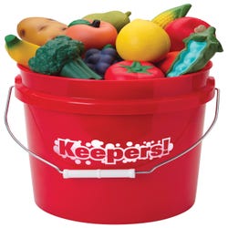 Image for FlagHouse Junior Keepers! Bucket Fruits and Veggies, Set of 24 from School Specialty