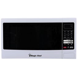 Image for Magic Chef 1-3/5 Cubic Feet 1100 Watt Countertop Microwave Oven with Push-Button Door, White from School Specialty