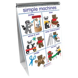 Image for NewPath Learning Early Childhood Pushing Moving and Pulling Double Sided Laminated Flip Chart, 12 L X 18 W in from School Specialty