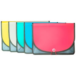Image for C-Line Expanding Document Case, Letter Size, 3-1/2 Inch Expansion, Assorted Colors from School Specialty