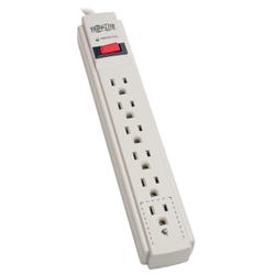Image for Tripp Lite 6-Outlet Surge Protector, 8 Foot Cord, 990 Joules, White from School Specialty
