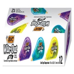 Image for BIC Wite-Out Mini Correction Tape, White, Pack of 12 from School Specialty