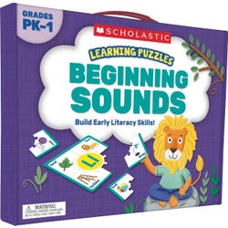 Image for Scholastic Learning Puzzles: Beginning Sounds, Grades PreK-1 from School Specialty