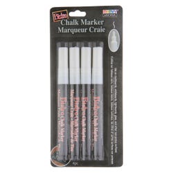 Image for Marvy Bistro Chalk Markers, Fine Tips, White, Pack of 4 from School Specialty