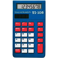 Image for Texas Instruments TI-108 Solar Power Calculator from School Specialty