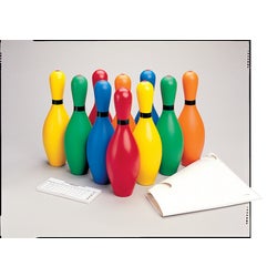 Image for Rainbow Weighted Bowling Set, Set of 12 from School Specialty