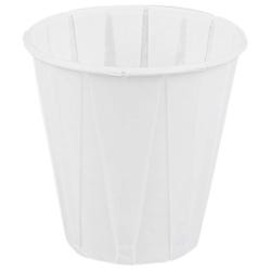 Image for GenPack Pleated Paper Cup, 3-1/2 Ounces, White, Pack of 2500 from School Specialty