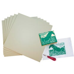 Image for Sax Unmounted Linoleum, 12 x 12 Inches, Pack of 6 from School Specialty