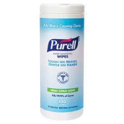 Purell Hand Sanitizing Wipes, 100 Wipes, Pack of 12, Item Number 1568941