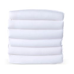 Foundations SafeFit Fitted Mattress Sheet, for Compact Cribs, 38 x 24 x 4 Inches, White, Pack of 6 2051437