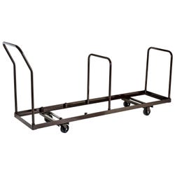 Image for NPS Standard Swivel 35 Chair Capacity Caddy, Powder Coated Brown Steel, 4 Wheel from School Specialty