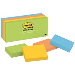 Image for Post-it Original Notes 100 Sheet Pad, 1-1/2 x 2 Inches, Floral Fantasy Color, Pack of 12 from School Specialty