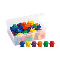 Image for School Smart Backpack Bear Math Counters, Assorted Colors, 300 Pieces from School Specialty