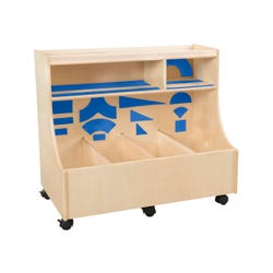 Image for Childcraft Block Storage Unit with Blue Adhesives, 35-3/4 x 21-1/2 x 31 Inches from School Specialty