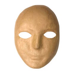 Image for Creativity Street Papier-Mache Mask, 8 X 6 Inches, Natural from School Specialty