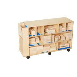 Image for Childcraft Mobile Cabinet, Label and Block Set, 40-1/8 x 13 x 25-3/8 Inches from School Specialty