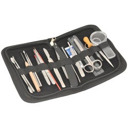 Image for Eisco Labs Dissection Set, Stainless Steel, 20 Instruments with Leather Case from School Specialty