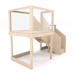 Image for Childcraft Basic Loft with Clear Panels, 7 Feet 10-1/8 Inches x 4 Feet x 6 Feet 2 Inches from School Specialty
