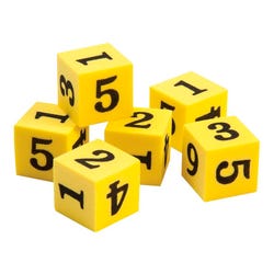 Image for Didax Easyshapes Number Dice, Set of 6 from School Specialty