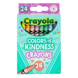 Crayola Colors of Kindness Crayons, Assorted Colors, Set of 24 Item Number 2102440