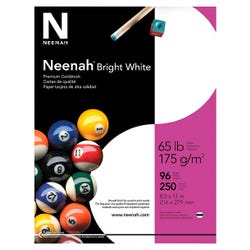 Image for Neenah Bright White Cardstock, 8-1/2 x 11 Inches, 65 lb, Pack of 250 from School Specialty
