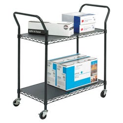 Image for Safco Utility Cart, Black, 43-3/4 W x 19-1/4 D x 40-1/2 H in, 400 lbs from School Specialty