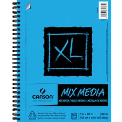 Canson XL Mixed Media Paper Pad, 98 lb, 7 x 10 Inches, 60 Sheets Item Number 1595187