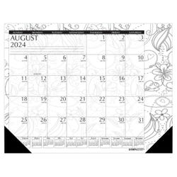 Image for House of Doolittle, Recycled, Academic Doodle Desk Pad, August 2024-July 2025, 22 x 17 Inches from School Specialty