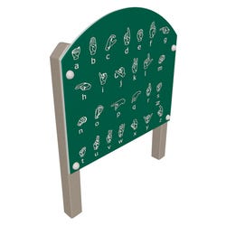Big Toys Sign Language Panel, 54 x 7 x 36 Inches, Steel and Polyethylene 4001578