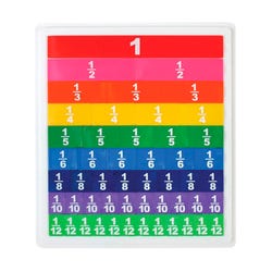 Image for SI Manufacturing Color-Coded Fraction Tiles from School Specialty