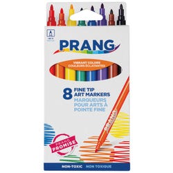 Prang Classic Art Markers, Fine Line, Assorted Colors, Set of 8 Item Number 089753