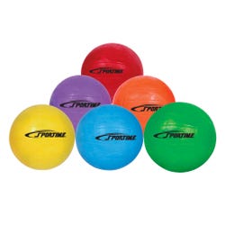 Image for Sportime GradeBall Rubber Volleyballs, Assorted Colors, Set of 6 from School Specialty