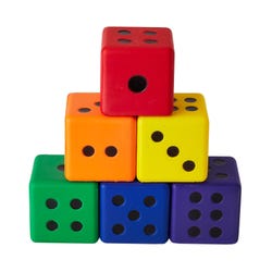 Image for Colored Dice, Set of 6 from School Specialty