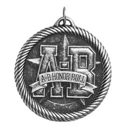 Image for Hammond & Stephens Multi-Level Dovetail/A-B Honor Roll Value Medal, 2 Inches, Solid Die Cast, Bronze from School Specialty