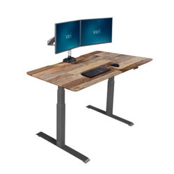 VARI Electric Standing Desk, Reclaimed Wood, Item Number 2038981