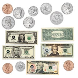 Image for Learning Resources Double-Sided Magnetic American Money, 45 Pieces from School Specialty
