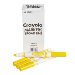 Image for Crayola Marker Replacement Pack, Broad Line, Yellow, Pack of 12 from School Specialty