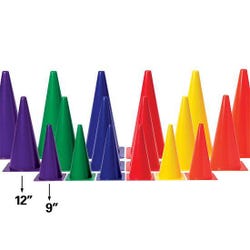 Image for FlagHouse Stackable Cones, Medium Weight, 12 Inches, Blue from School Specialty