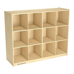 Image for Childcraft Mobile Low Cubby Locker, 12 Sections, 51-1/2 x 16-7/8 x 42 Inches from School Specialty
