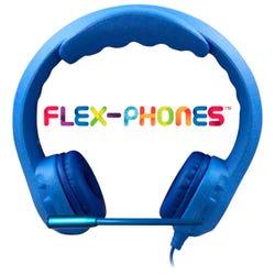 Image for HamiltonBuhl Kids Flex-Phones Headset with Microphone, USB, Blue from School Specialty