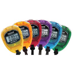 Image for Accusplit Survivor 2 Series Stopwatch Set of 6 Translucent Colors from School Specialty