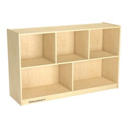 Image for Childcraft Mobile 5-Compartment Storage Unit, 47-3/4 x 14-1/4 x 30 Inches from School Specialty