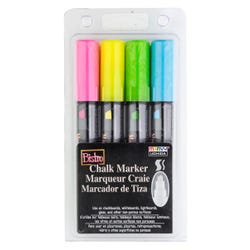Image for Marvy Bistro Chalk Markers, Chisel Tips, Assorted Colors, Set of 4 from School Specialty