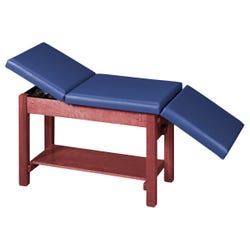 School Health Space-Saver Exam Table with Adjustable Backrest and Footrest, 68 x 24 x 30 Inches 4001877